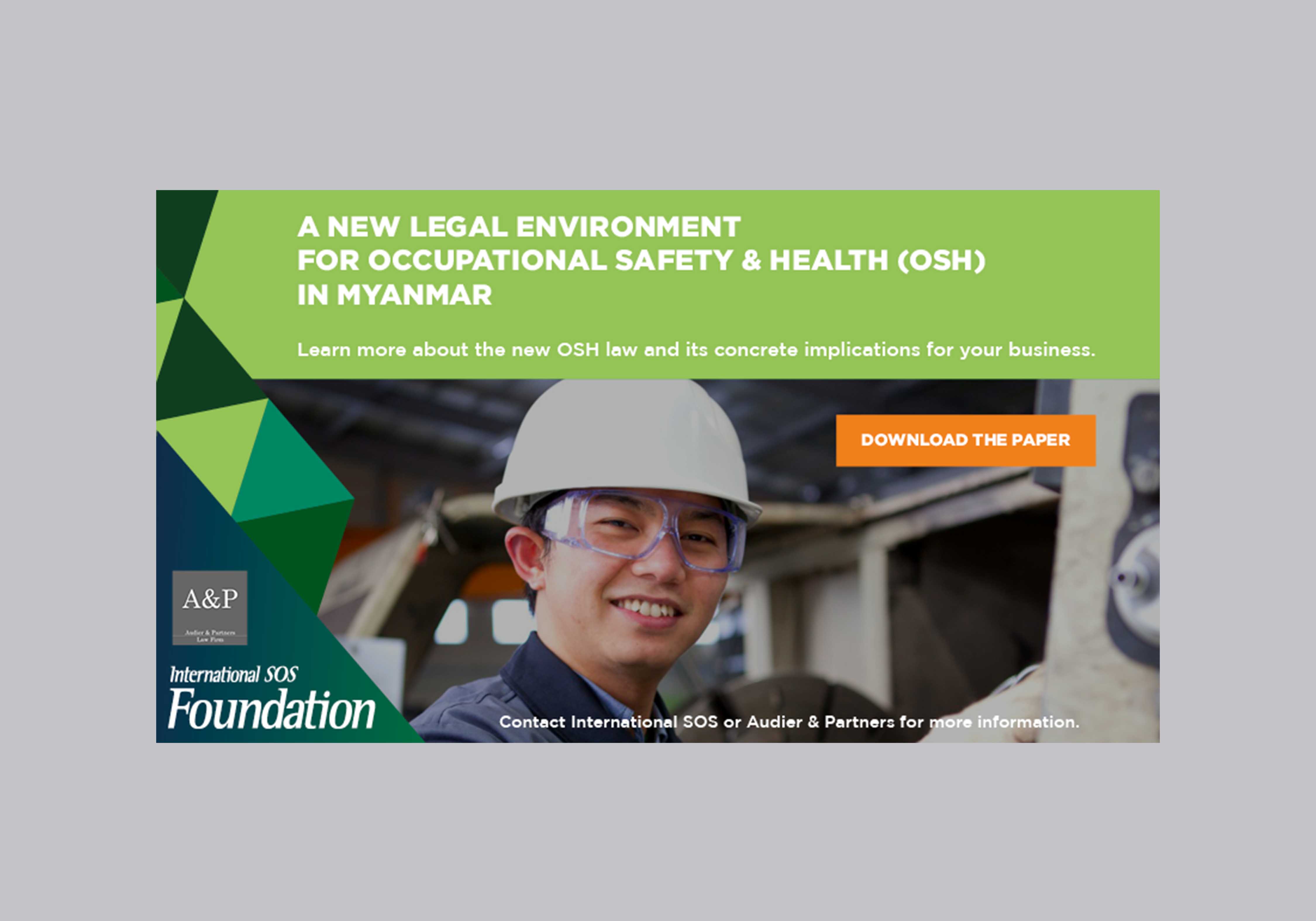 bannière web pour sos international clinic, yangon