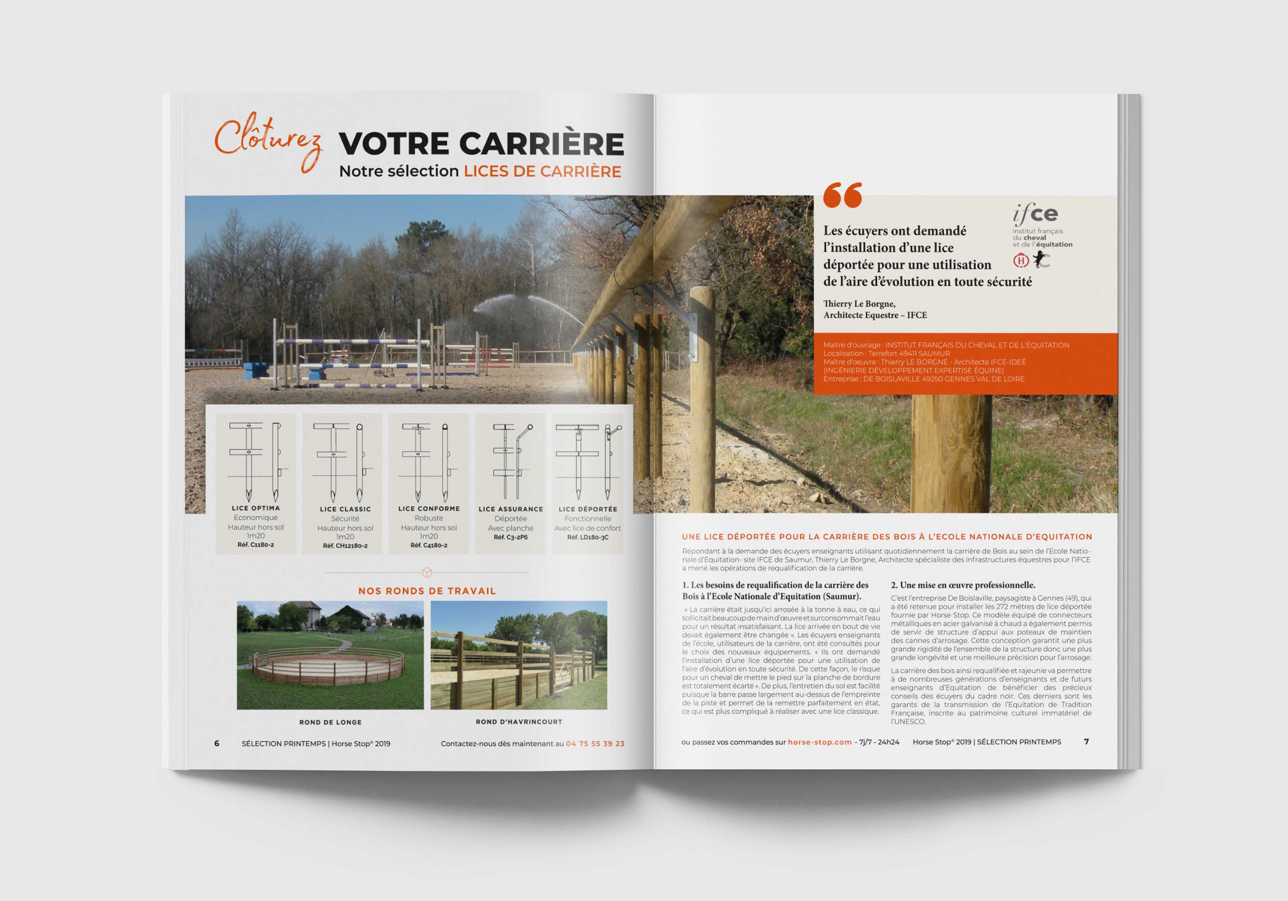 Mise en page catalohue horse stop